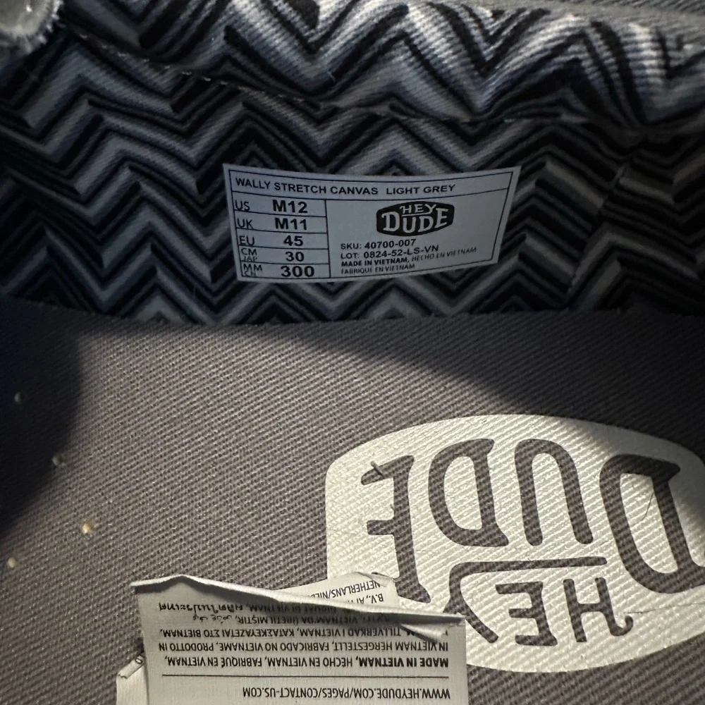 Hey Dude Men's Charcoal Slip-On Loafers - Picture 3 of 3